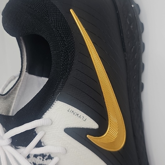 Nike Phantom GX 2 Pro TF Low-Top Soccer Shoes, Size 11½, White, Gold, Black - Picture 11 of 14